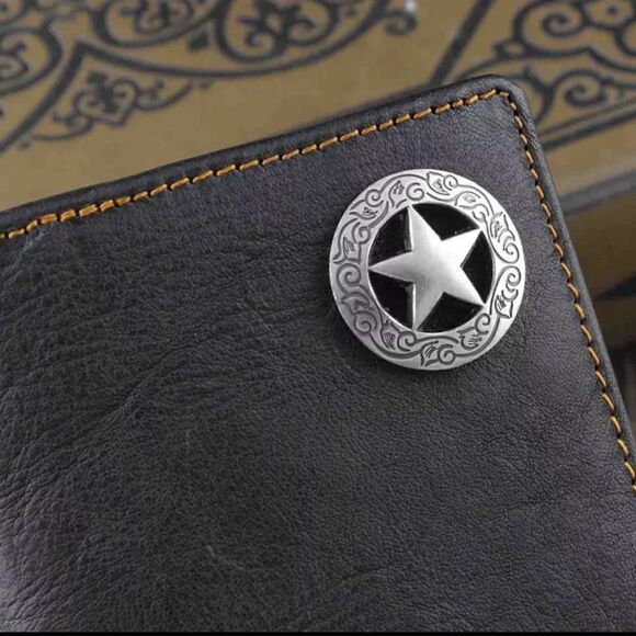 🎉HP🎉Men Leather Biker wallet card holder with chain - Picture 5 of 9